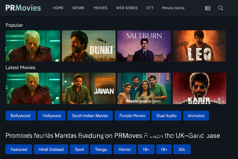 PRMovies 2025: Watch the Latest Movies Web Series for Free The