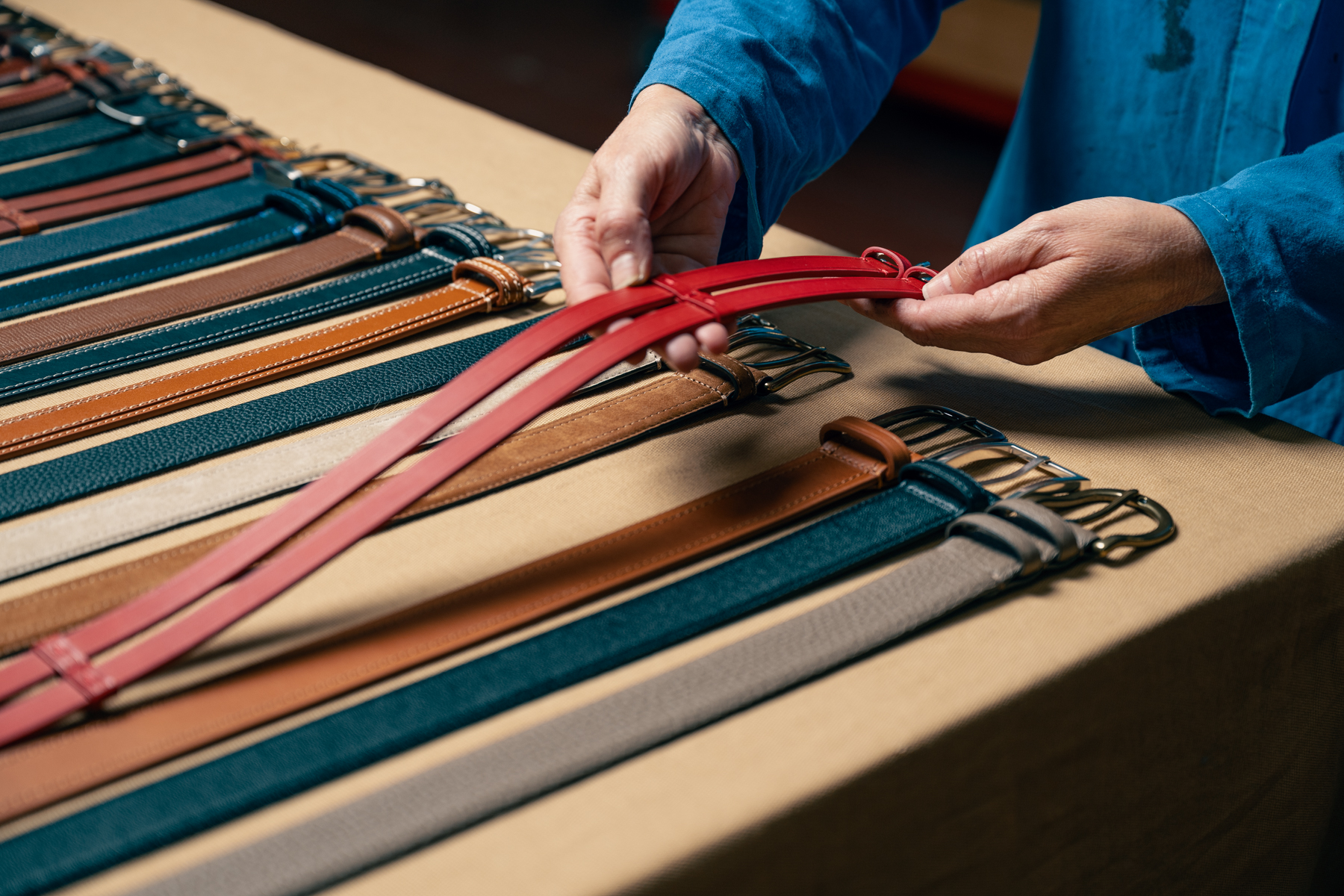 Parisini Pelletterie Italian Leather Belt Brand